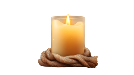 hand holding a candle