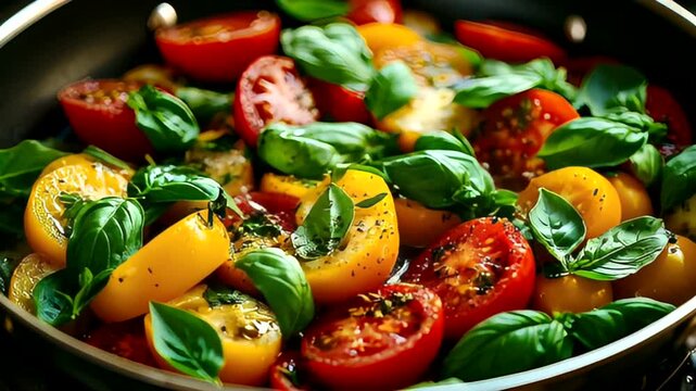 Colorful Tomato and Basil Saut?: A Fresh Culinary Delights to Elevate Your Dish