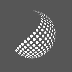 abstract vector background with circles . dot circle 3d background texture pattern 