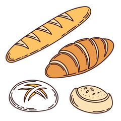 Vector illustration of bread