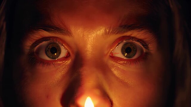 Eyes Opening in Darkness seamless looping