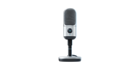 Modern Usb Microphone Stand. Ideal For Podcasting, Streaming, And Professional Audio Recording Isolated On Transparent Background