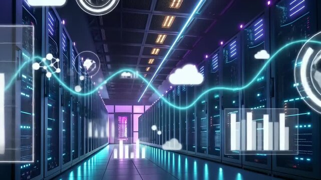 Inside a Modern Data Center: AI, Cloud, Server Racks, Redundancy, Security & Uptime Power
