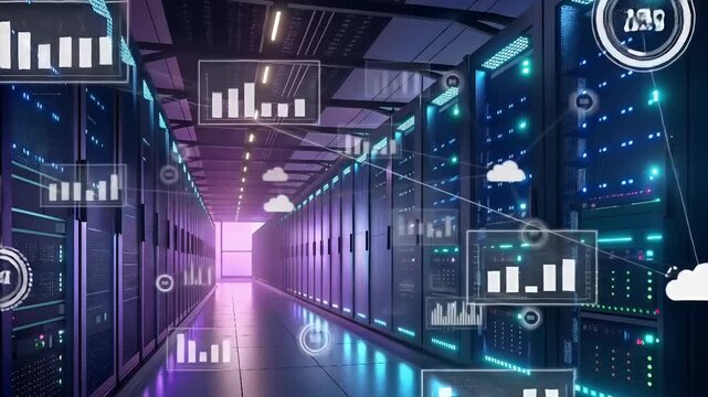 Inside a Modern Data Center: AI, Cloud, Server Racks, Redundancy, Security & Uptime Power