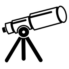 telescope icon vector illustration