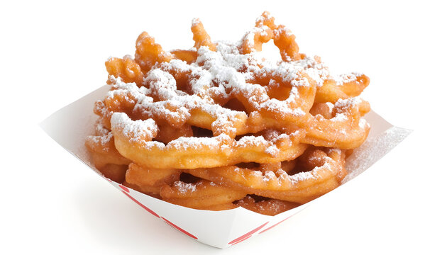 Funnel fried dough dessert carnival sweet treat powdered sugar funnel cake