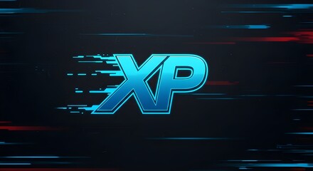 XP Speed Glitch Lettermark Logo
