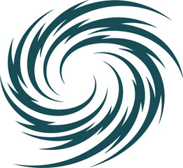 Abstract swirl vector design element for logo or background with modern spiral graphic art