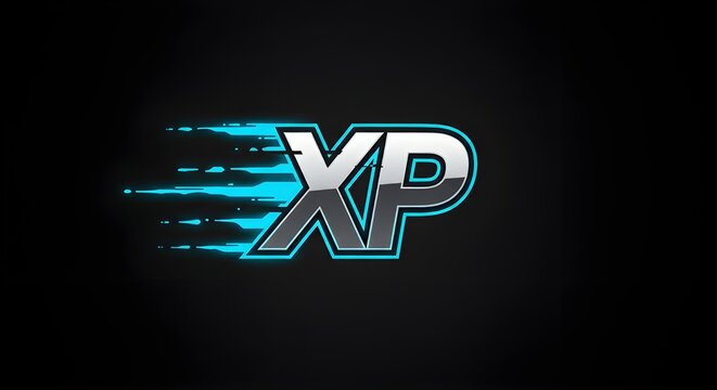 XP Speed Glitch Lettermark Logo