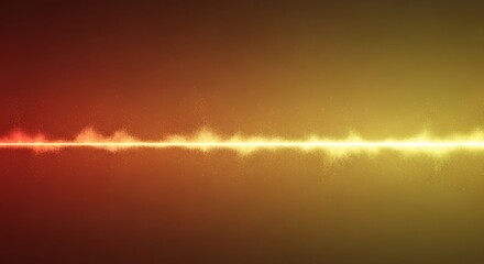 Fototapeta premium Abstract golden light wave oscillation visualization with energy particles effect