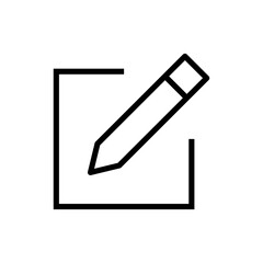 Naklejka premium Edit icon symbol for apps and websites. edit document sign and symbol. edit text icon. pencil. sign up