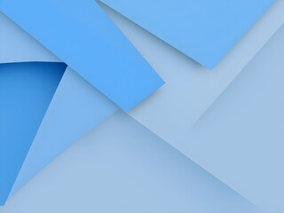 Modern Abstract Background with Geometric Shapes in Blue and Gray Tones – Clean 4K Design for Business or Presentation Use (AI Generated)