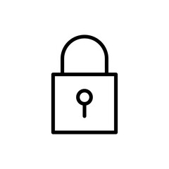 Lock icon symbol for apps and websites. Padlock sign and symbol. Encryption icon. Security symbol
