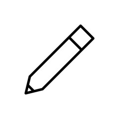 Pencil icon symbol for apps and websites. pen sign and symbol. edit icon vector
