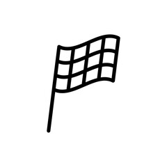 Racing flag icon symbol for apps and websites. race flag sign and symbol.Checkered racing flag icon