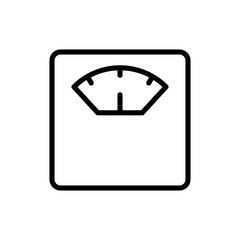 Scales icon symbol for apps and websites. Weight scale sign and symbol