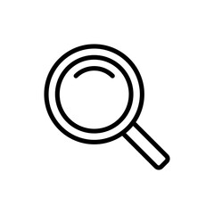 Search icon symbol for apps and websites. search magnifying glass sign and symbol