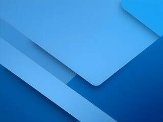 Modern Abstract Background with Geometric Shapes in Blue and Gray Tones – Clean 4K Design for Business or Presentation Use (AI Generated)