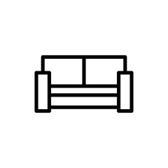 Sofa icon symbol for apps and websites. sofa sign and symbol. furniture icon