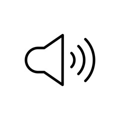 Speaker icon symbol for apps and websites. volume sign and symbol. loudspeaker icon. sound symbol