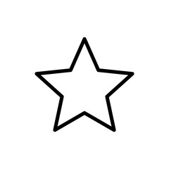 Star icon symbol for apps and websites. rating sign and symbol. favourite star icon