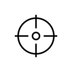 Target icon symbol for apps and websites. goal icon vector. target marketing sign and symbol