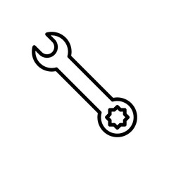Wrench icon symbol for apps and websites. repair icon. tools sign and symbol