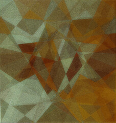 abstract background mosaic with triangles and granular texture