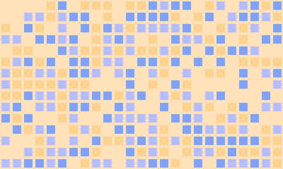 Abstract pastel square mosaic pattern.  Perfect for website backgrounds, presentations, or textile designs.  Evokes feelings of calmness and organization.  Ideal for modern, minimalist projects.