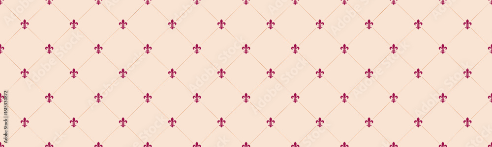 Poster elegant fleurdelis pattern on a soft blush background. perfect for adding a touch of sophisticated v