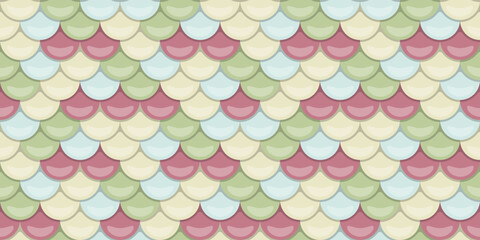 Pastelcolored scale pattern, perfect for whimsical backgrounds, invitations, or textile designs.  Evokes feelings of serenity and gentle charm.