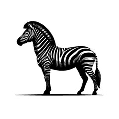 Zebra 21 Vector Illustration – Stylized Wildlife Art Design