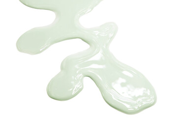 a white liquid shaped like a man