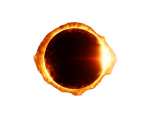 An awe-inspiring celestial event showcasing the sun's corona as it's shadowed in a moment of cosmic dance.