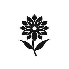  freesia flower silhouette icon for design projects