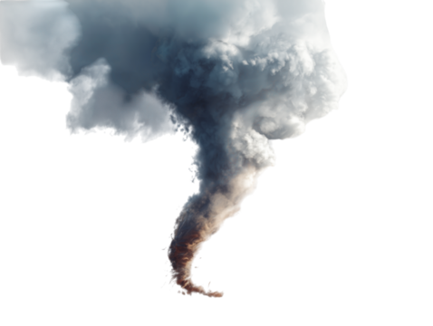 A mesmerizing display of a swirling vortex, an awe-inspiring spectacle of nature's power and raw energy.