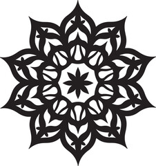 Intricate Circular Mandala Laser Cut Design 
