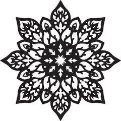 Intricate Circular Mandala Laser Cut Design 