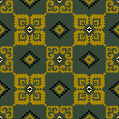 Geometric Ethnic Pattern Design Background or Wallpaper.