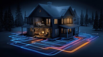 Conceptual Energy Flow in Sustainable Home