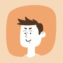 Cartoon Portrait of a Young Man