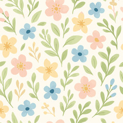 seamless pattern with flowers