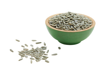 a bowl of sunflower seeds next to a bowl of sunflower seeds