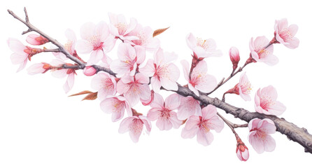 Obraz premium PNG Cherry blossom flower cherry plant.