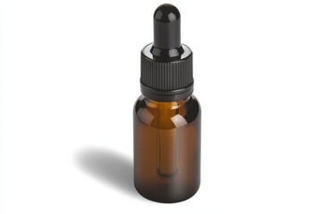 Essential oil dropper bottle studio setting product photography minimalist design close-up aromatherapy concept