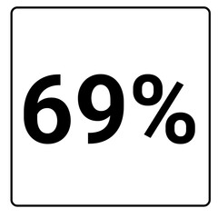 69% percent and discount black color frame