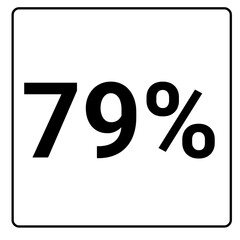 79% percent and discount black color frame