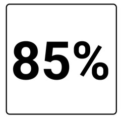 85% percent and discount black color frame