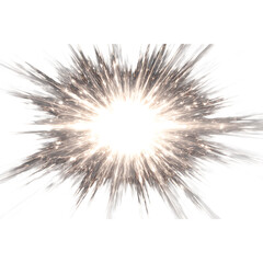 Obraz premium Dynamic energy explosion with bright light bursting outwards, representing innovation, impact, and creative power, perfect for design projects