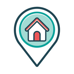 home icon on a white background
